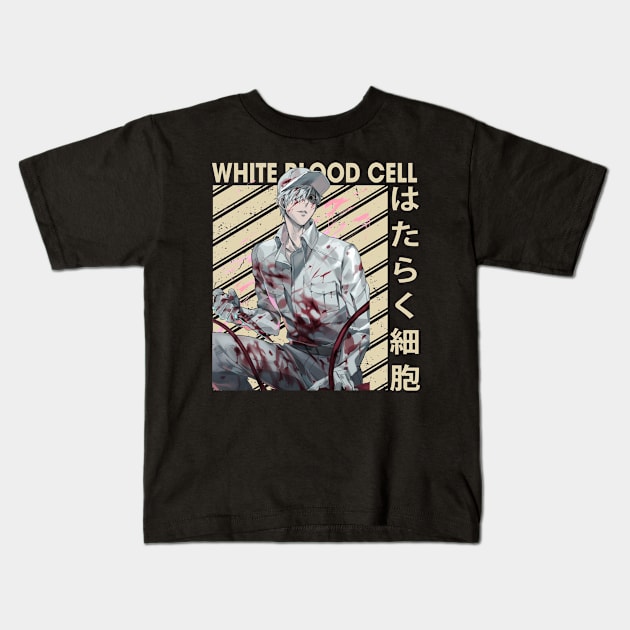 Classic Art White Blood Cell Comedy Japanese Anime Kids T-Shirt by QuickMart